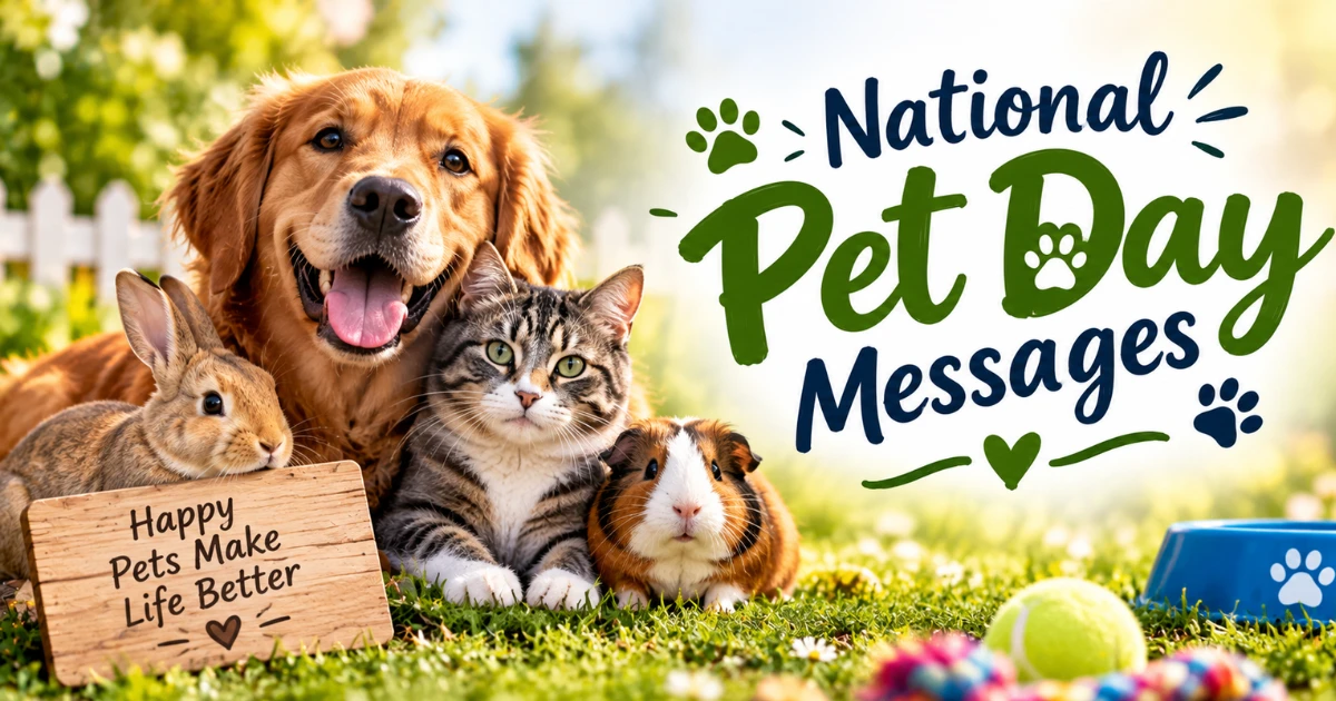 National Pet Day Messages